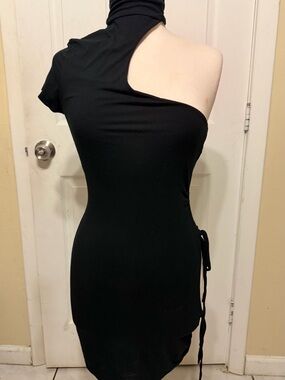 I.AM.GIA One-Shoulder Black Women's Dress